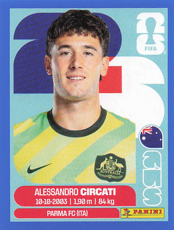 Panini World Cup 2026 US Blue Parallel Part 1