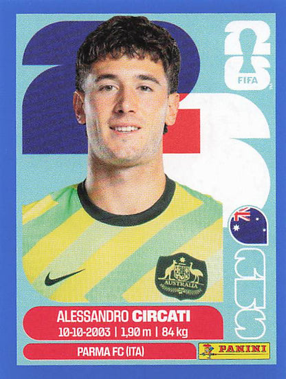 Panini World Cup 2026 US Blue Parallel Part 1