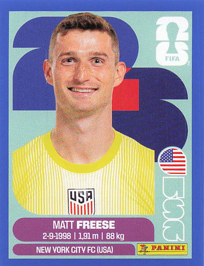 Panini World Cup 2026 US Blue Parallel Part 4