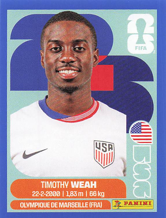 Panini World Cup 2026 US Blue Parallel Part 4