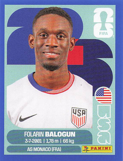 Panini World Cup 2026 US Blue Parallel Part 4